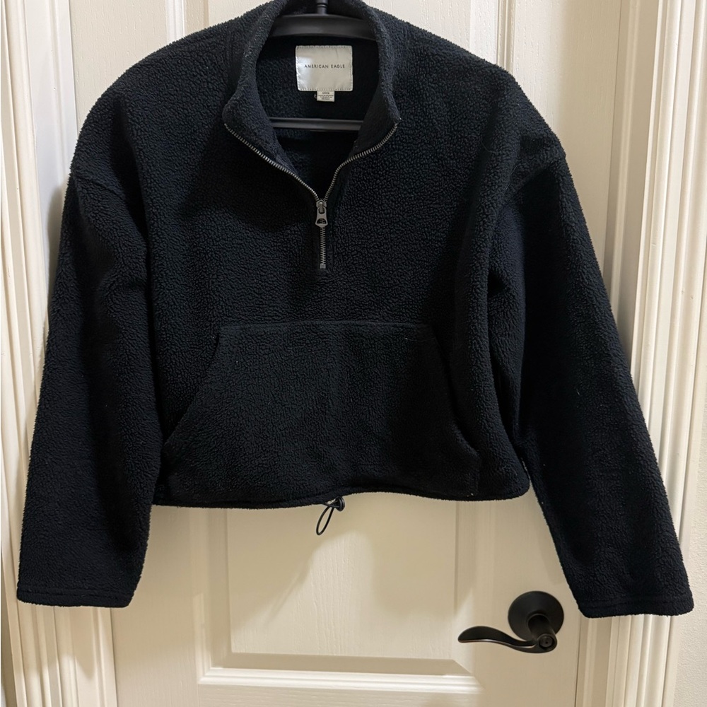 American Eagle Outfitters Black Fleece Jacket